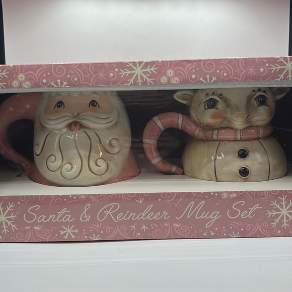 Johanna Parker Santa & REINDEER mug set - Picture 1 of 3